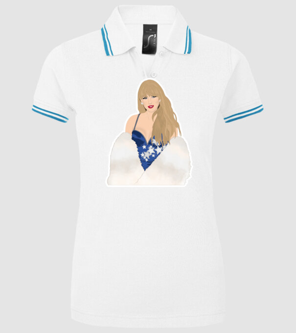 Taylor Swift blue model alb pe tricou