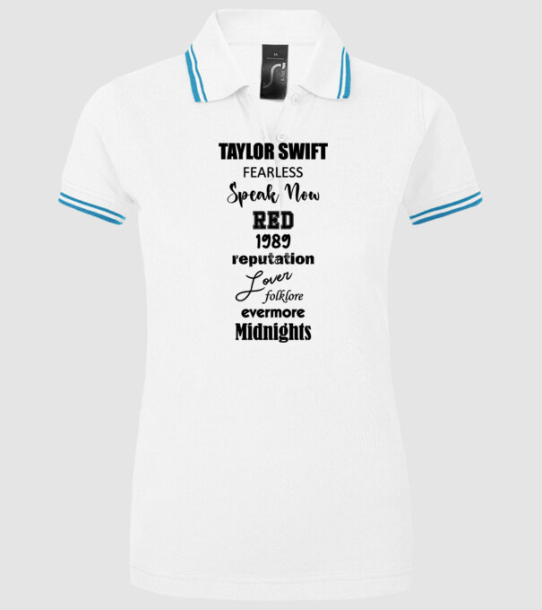 Taylor Swift Eras model alb pe tricou
