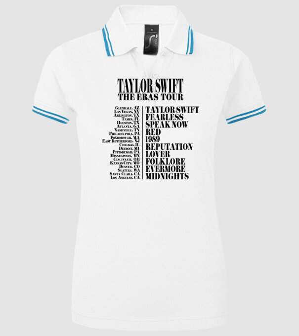 Taylor Swift Eras tour back model alb pe tricou