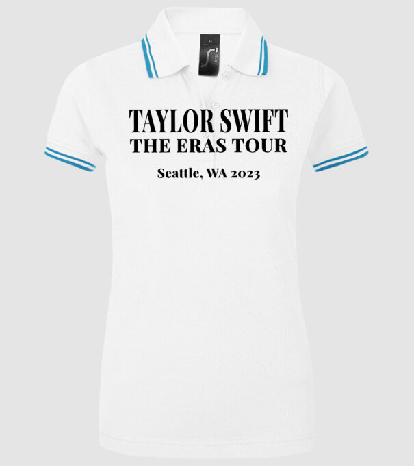 Taylor Swift Eras tour text2 model alb pe tricou