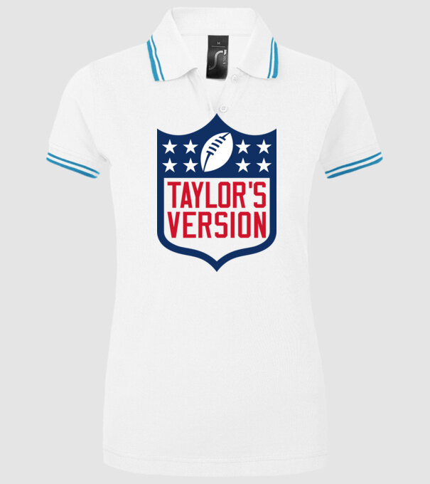 Taylor Swift football logo model alb pe tricou