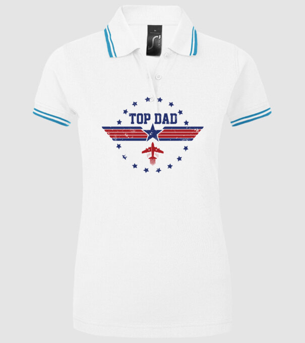 TopDad model alb pe tricou