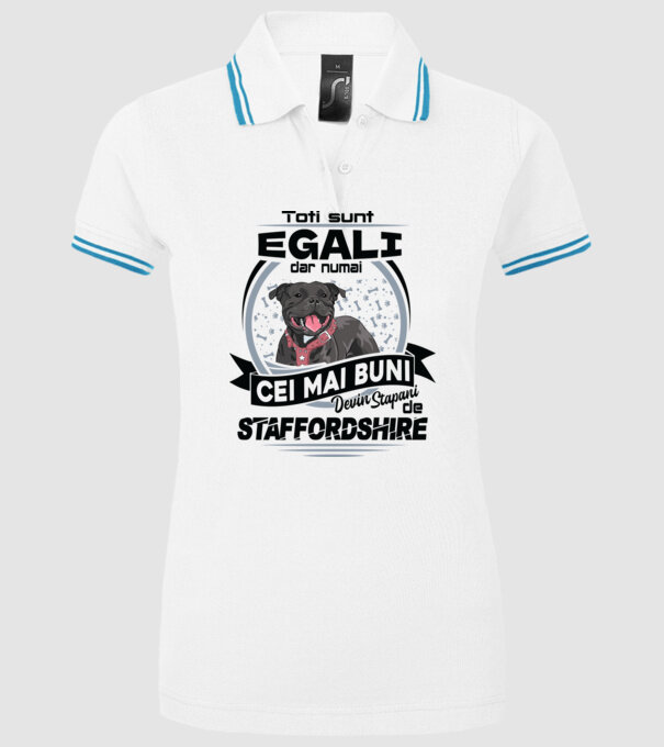 Toți sunt egali, dar numai cei mai buni devin stăpâni de staffordshire model alb pe tricou