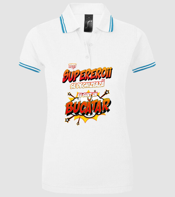 Toți supereroii se deghizează, eu sunt un bucătar model alb pe tricou