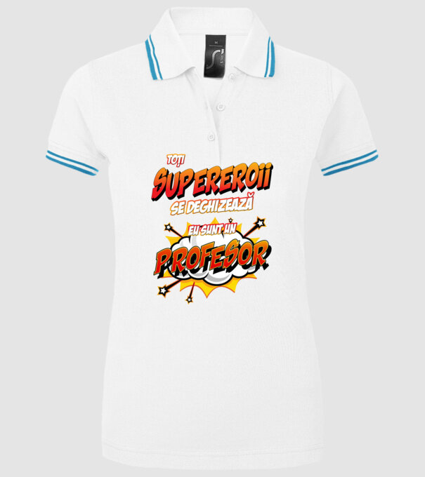 Toți supereroii se deghizează, eu sunt un profesor model alb pe tricou