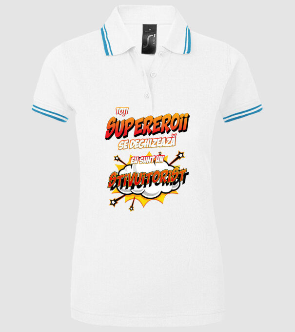 Toți supereroii se deghizează, eu sunt un stivuitorist model alb pe tricou