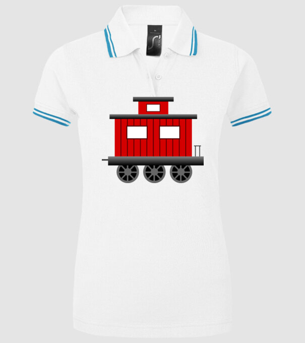 Trenuri model alb pe tricou