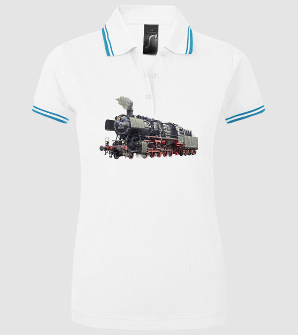 Trenuri model alb pe tricou