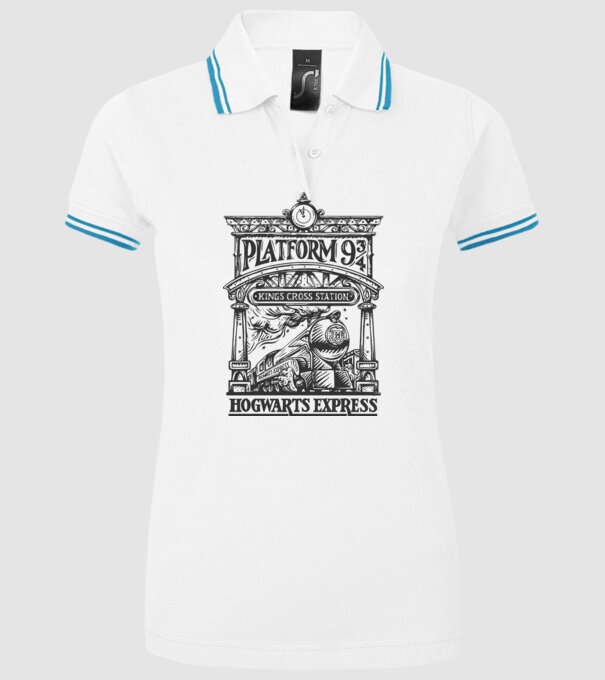 Trenuri model alb pe tricou