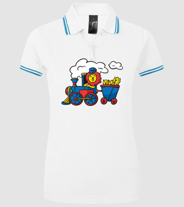 Trenuri model alb pe tricou