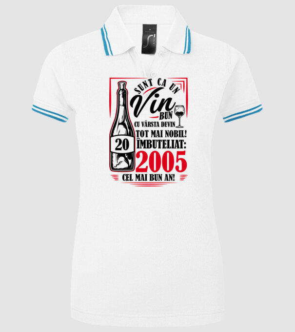 Un Vin Bun 2005 - Alb model alb pe tricou