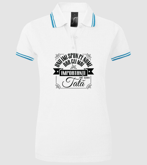 Unii îmi spun pe nume, dar cei mai importanți îmi spun tată model alb pe tricou