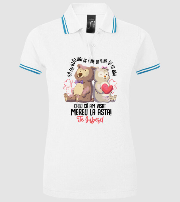 Valentine_Să fiu alături de tine la bine și la rău, cred că am visat mereu la asta  model alb pe tricou