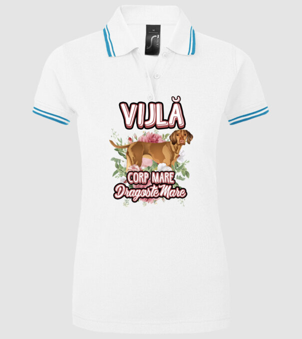 vijlă - corp mare, dragoste mare model alb pe tricou