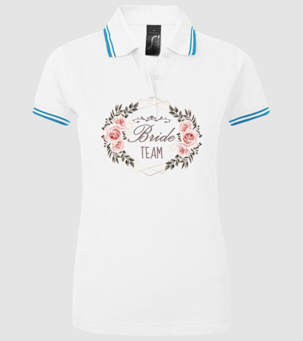 Vintage Bride team model alb pe tricou