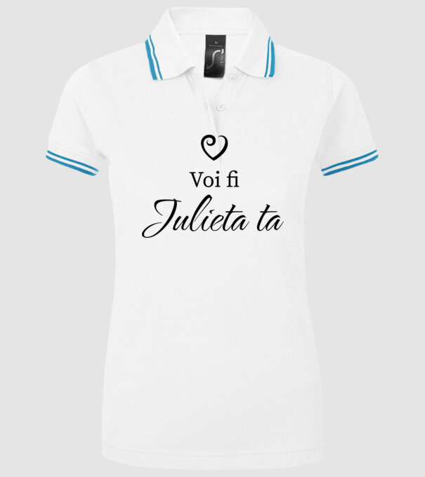 Voi fi Julieta ta model alb pe tricou