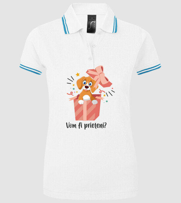 Vom fi prieteni? model alb pe tricou