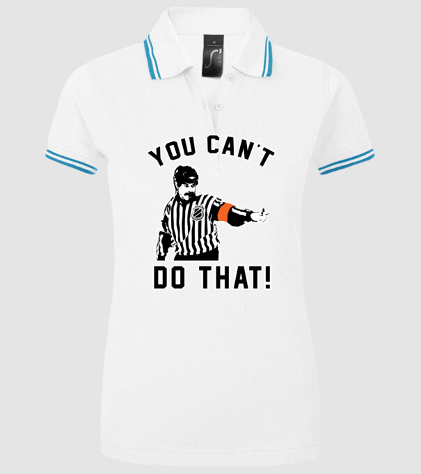 'You can''t do that!' model alb pe tricou