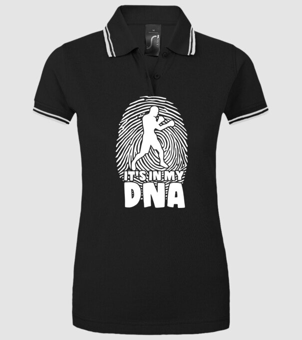 Boxer DNA model negru pe tricou