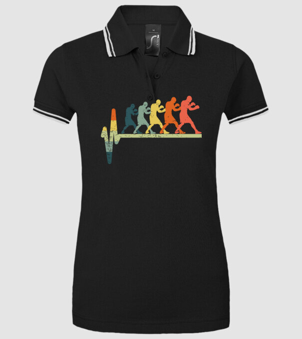 Box EKG model negru pe tricou