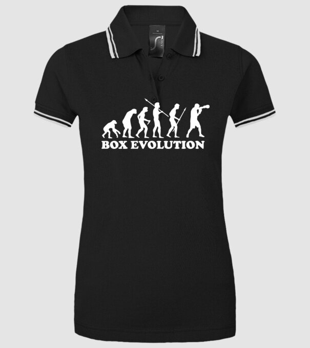 Box evolution model negru pe tricou