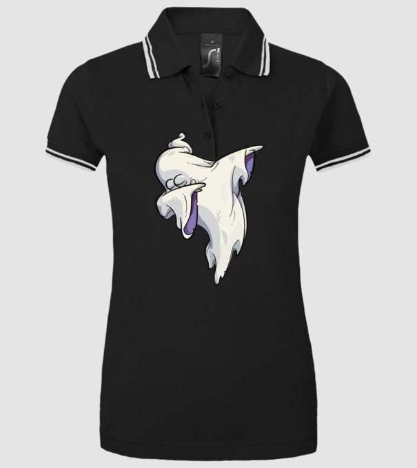 Dab ghost model negru pe tricou