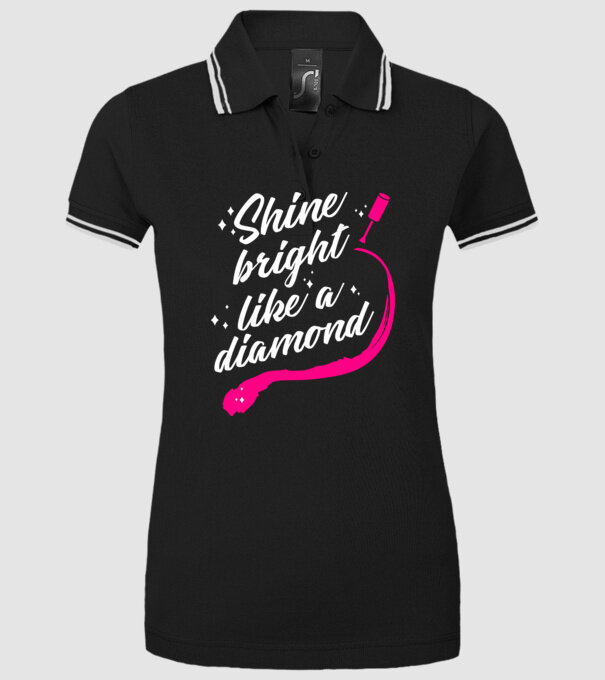 Versuri nail artist model negru pe tricou