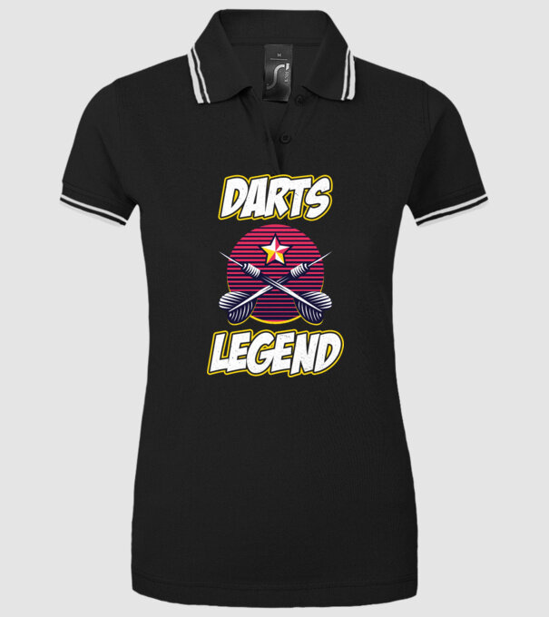 Darts legend model negru pe tricou