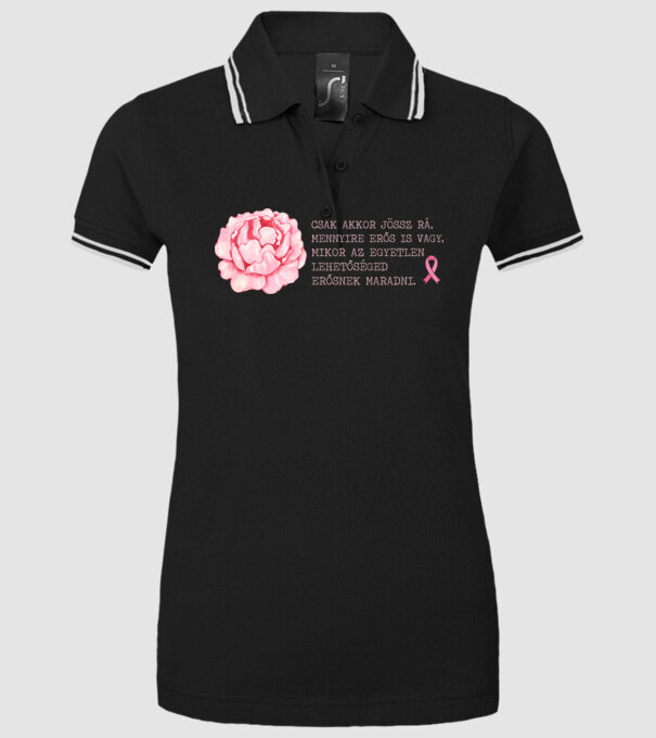 îți dai seama cât de puternic ești doar atunci când singurul mod de a rămâne puternic este să rămâi puternic model negru pe tricou