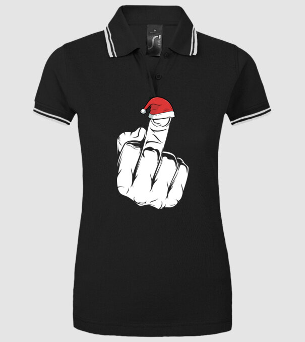 f u christmas model negru pe tricou