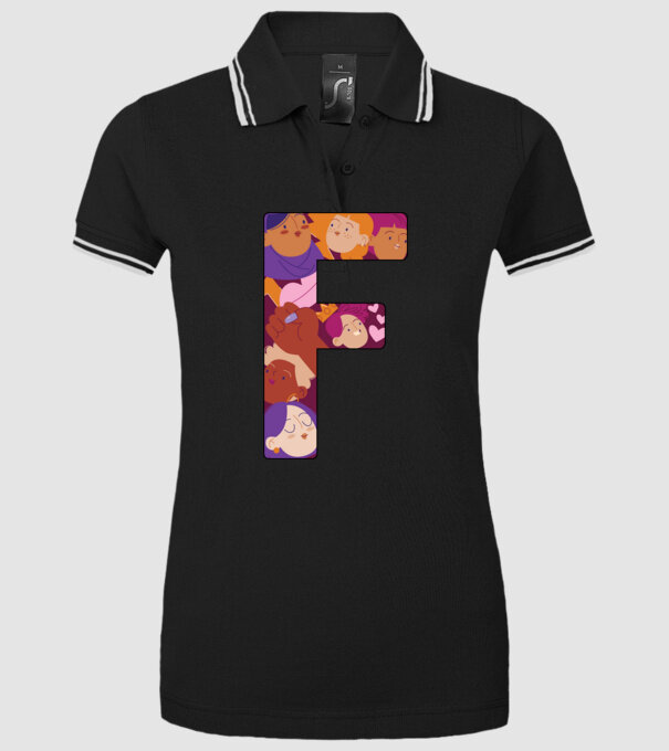 Feminism model negru pe tricou