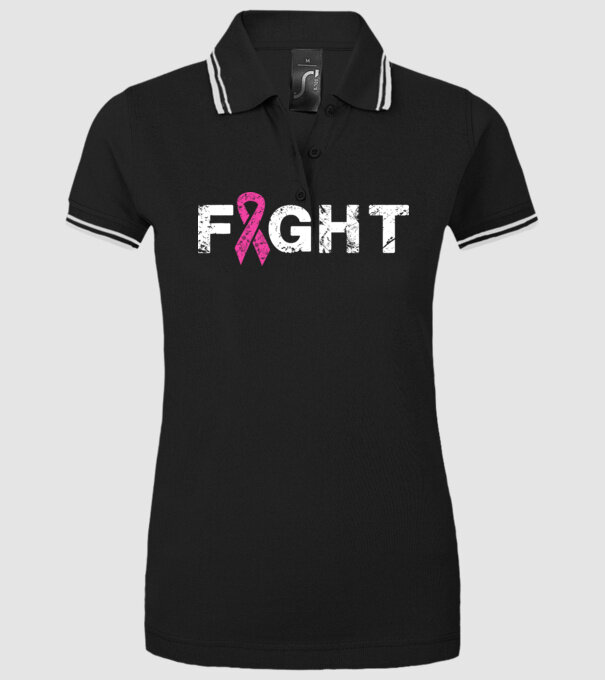 Fight model negru pe tricou