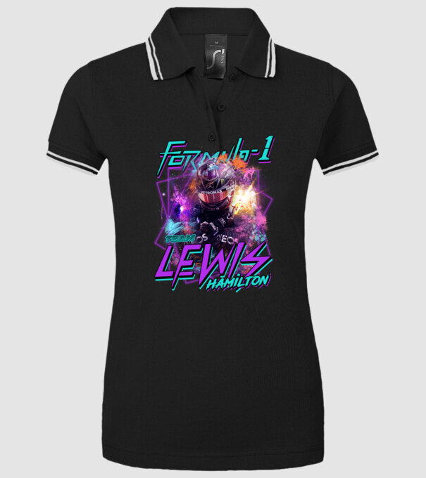 FORMULA 1 HAMILTON model negru pe tricou
