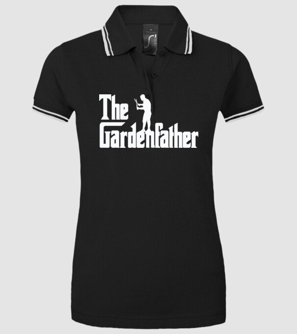 The Gardenfather model negru pe tricou