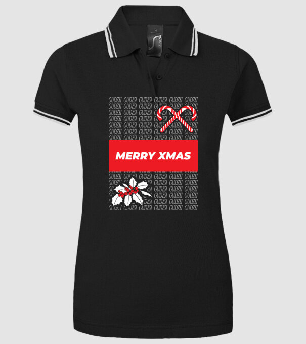 Gudzsi tricou designer Crăciun model negru pe tricou
