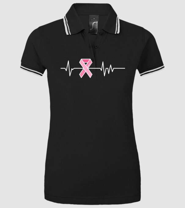 Heartbeat faith model negru pe tricou