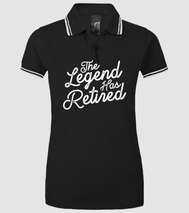 Legend has retired model negru pe tricou