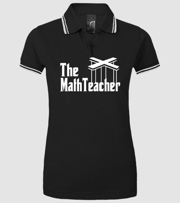 Profesor de matematică Mathteacher Godfather model negru pe tricou