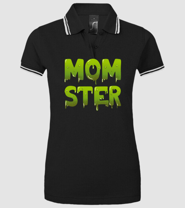 Momster model negru pe tricou