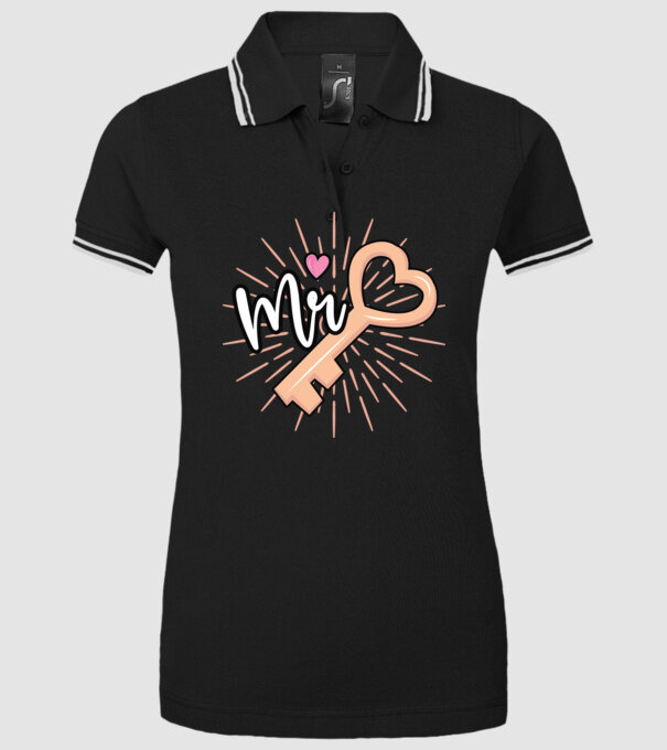 Mr key to the heart model negru pe tricou