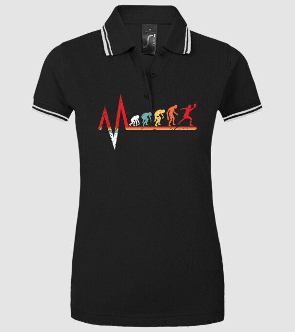 Evoluție ping-pong model negru pe tricou