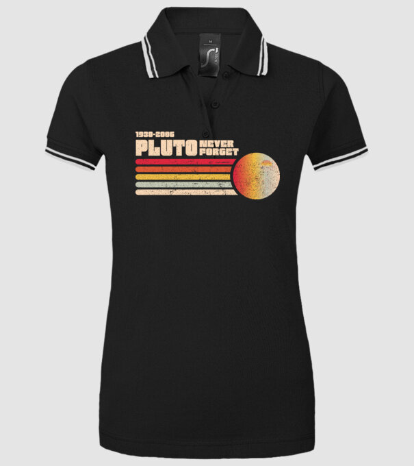 pluto model negru pe tricou