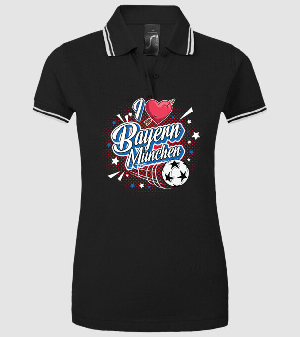 Popart Bayern model negru pe tricou