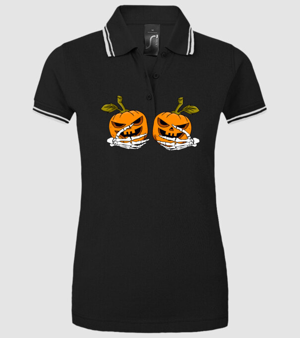 Pumpkin titts model negru pe tricou
