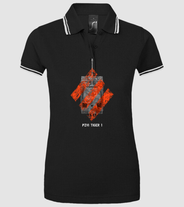 PZVI Tiger 1 heavy wot class model negru pe tricou