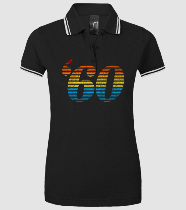 Retro Birthday 1960 model negru pe tricou