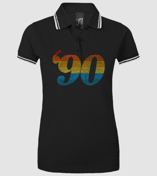 Retro Birthday 1990 model negru pe tricou