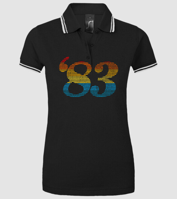 Retro Birthday 1983 model negru pe tricou