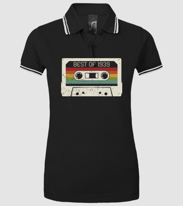 retro tape 1939 vintage model negru pe tricou