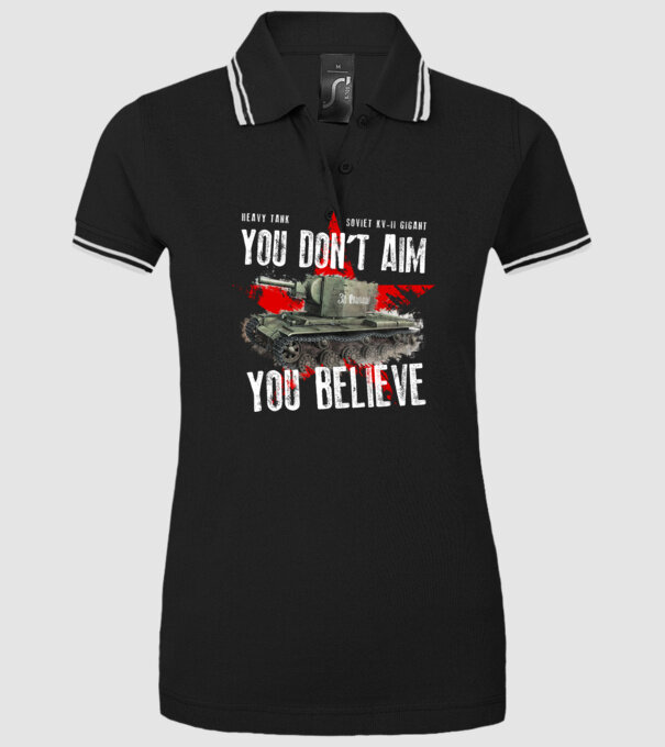 Soviet kv-II model negru pe tricou